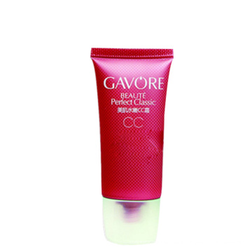 Japon rouge cosmétique cc crème plastique ovale aiguille nez tube 60 ml